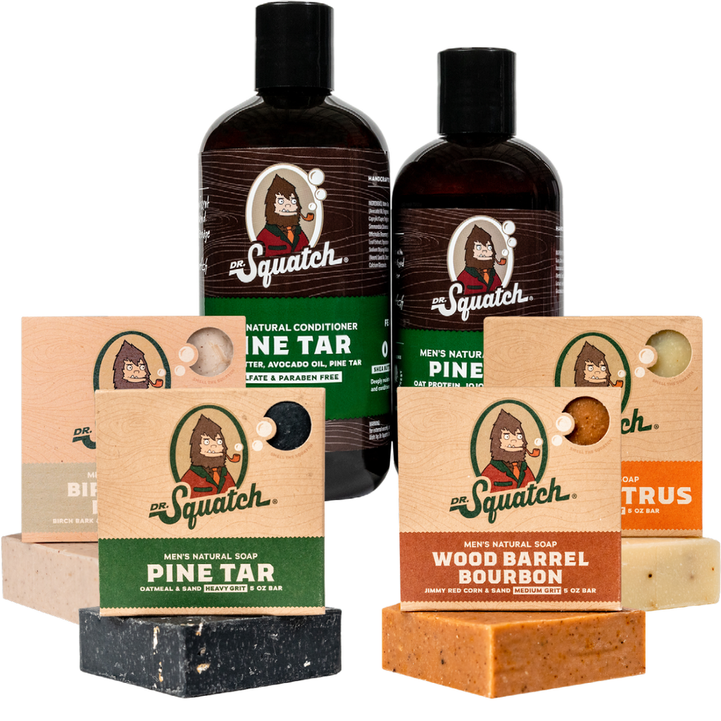 Dr. Squatch Wood Barrel Bourbon Soap - 5oz Free Shipping