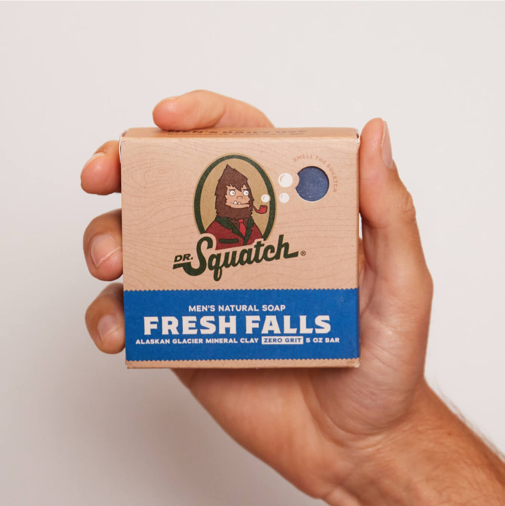 Dr. Squatch Men's All Natural Bar Soap - Fresh Falls - Clean
