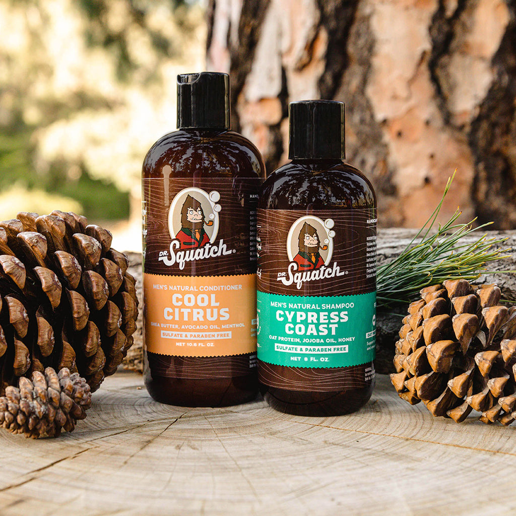 Dr. Squatch Cypress Coast Shampoo for Men - Keep Hair Looking Full Healthy  Hydrated - Naturally Sourced and Moisturizing Men's Shampoo