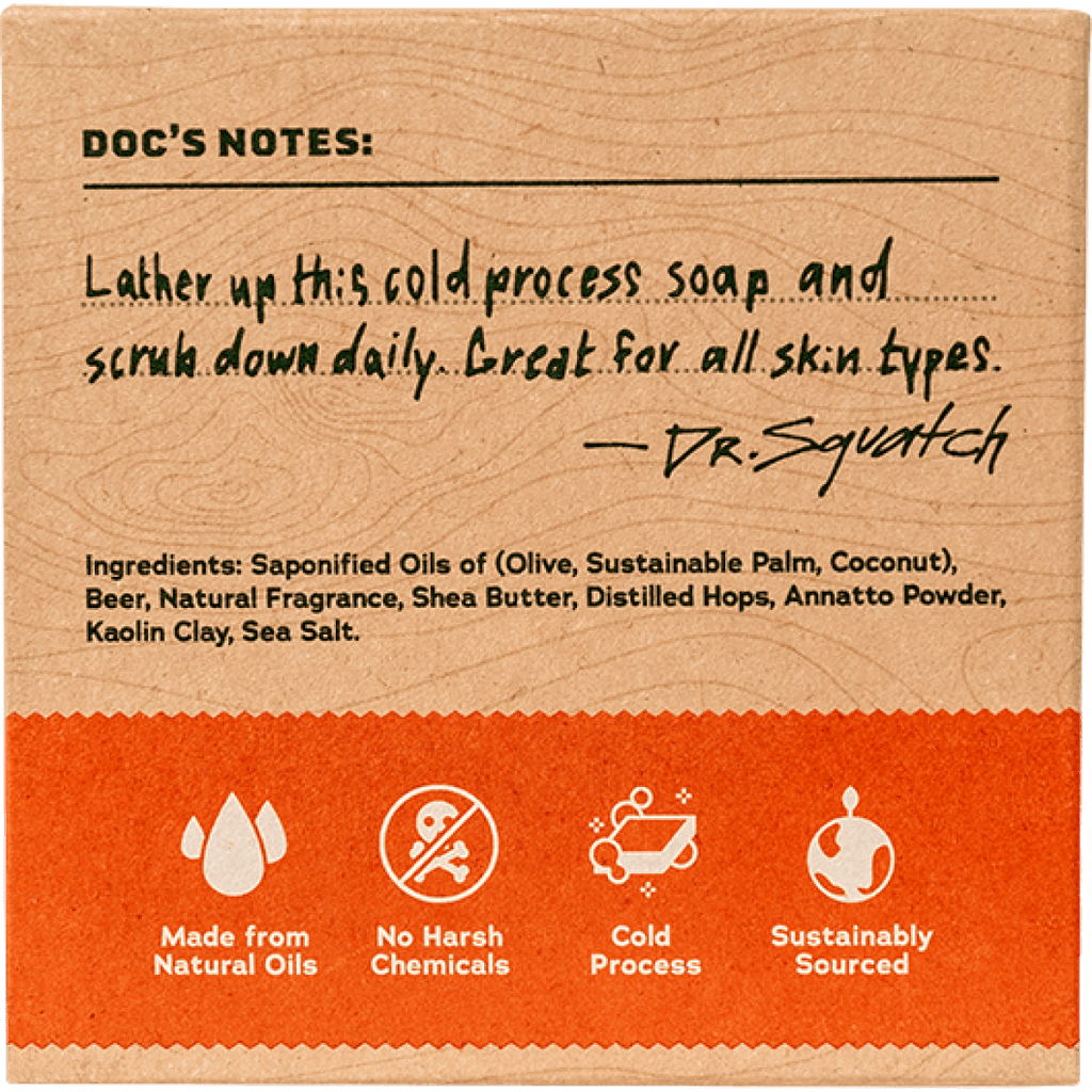 Grapefruit IPA Dr. Squatch Men's Organic Soap