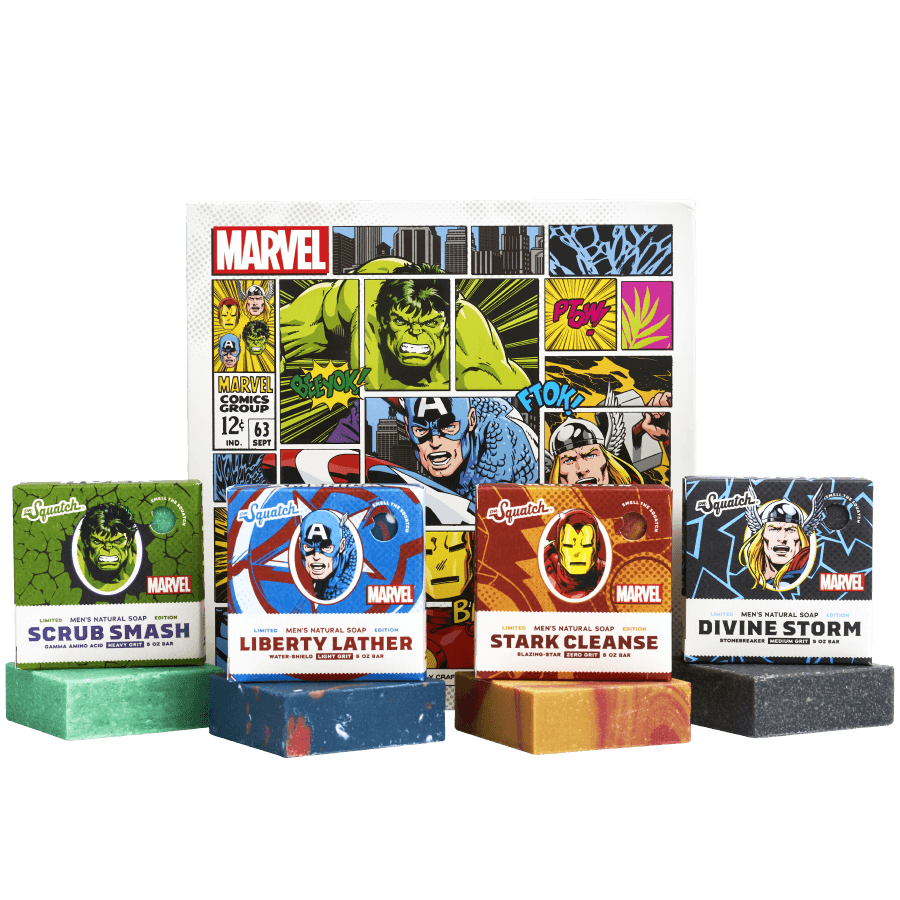 Dr. Squatch Spider-Man Limited Edition Soap MARVEL - All Natural 5oz Bar