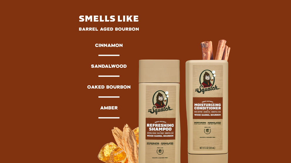 Wood Barrel Bourbon Hair Care Kit