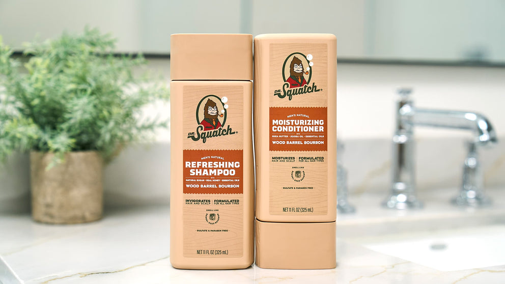 Wood Barrel Bourbon Hair Care Kit