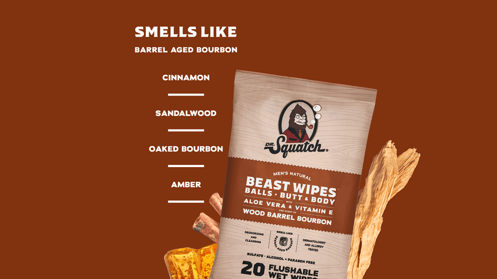 Wood Barrel Bourbon Wipes
