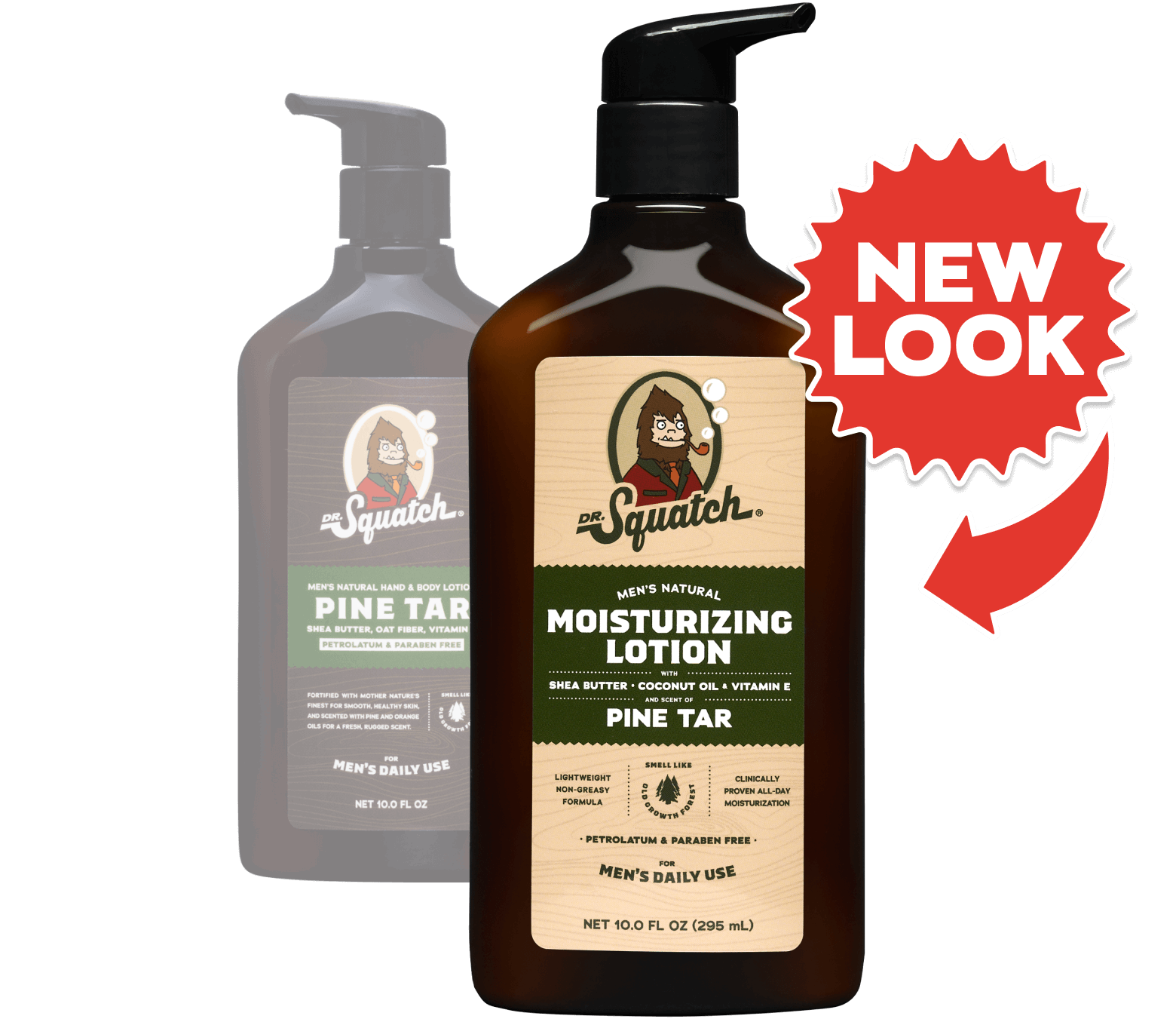  Dr. Squatch Natural Men's Lotion - Non-Greasy, 24-Hour  Moisturization, Shea Butter & Coconut Oil, Pine Tar & Fresh Aloe (2 Pack) :  Beauty & Personal Care