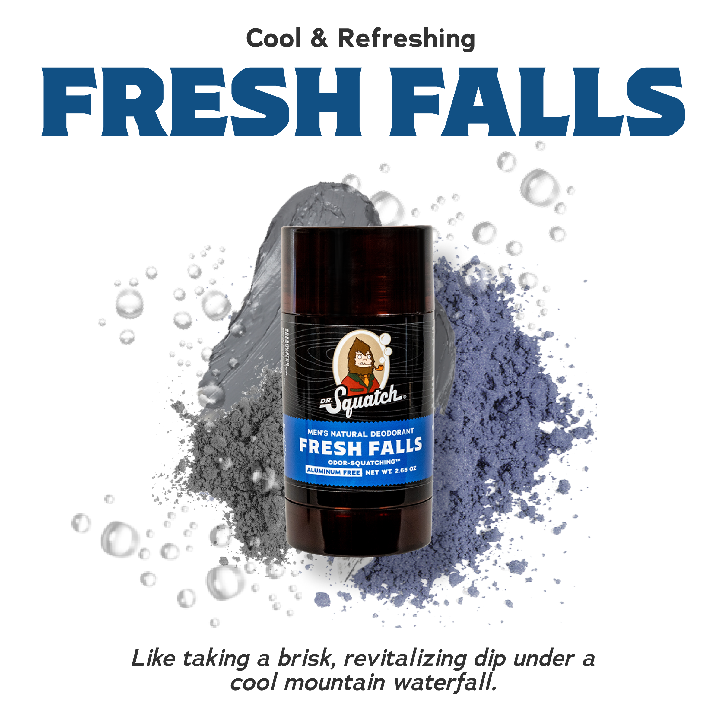 Dr. Squatch - Fresh Falls Deodorant (NEW) - SkullKing Sports