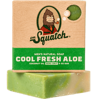Dr. Squatch Men's Face Wash and Bar Soap Bundle - Exfoliating Face Wash Made with Natural Ingredients - Cool Fresh Aloe Face Wash and Cool Fresh