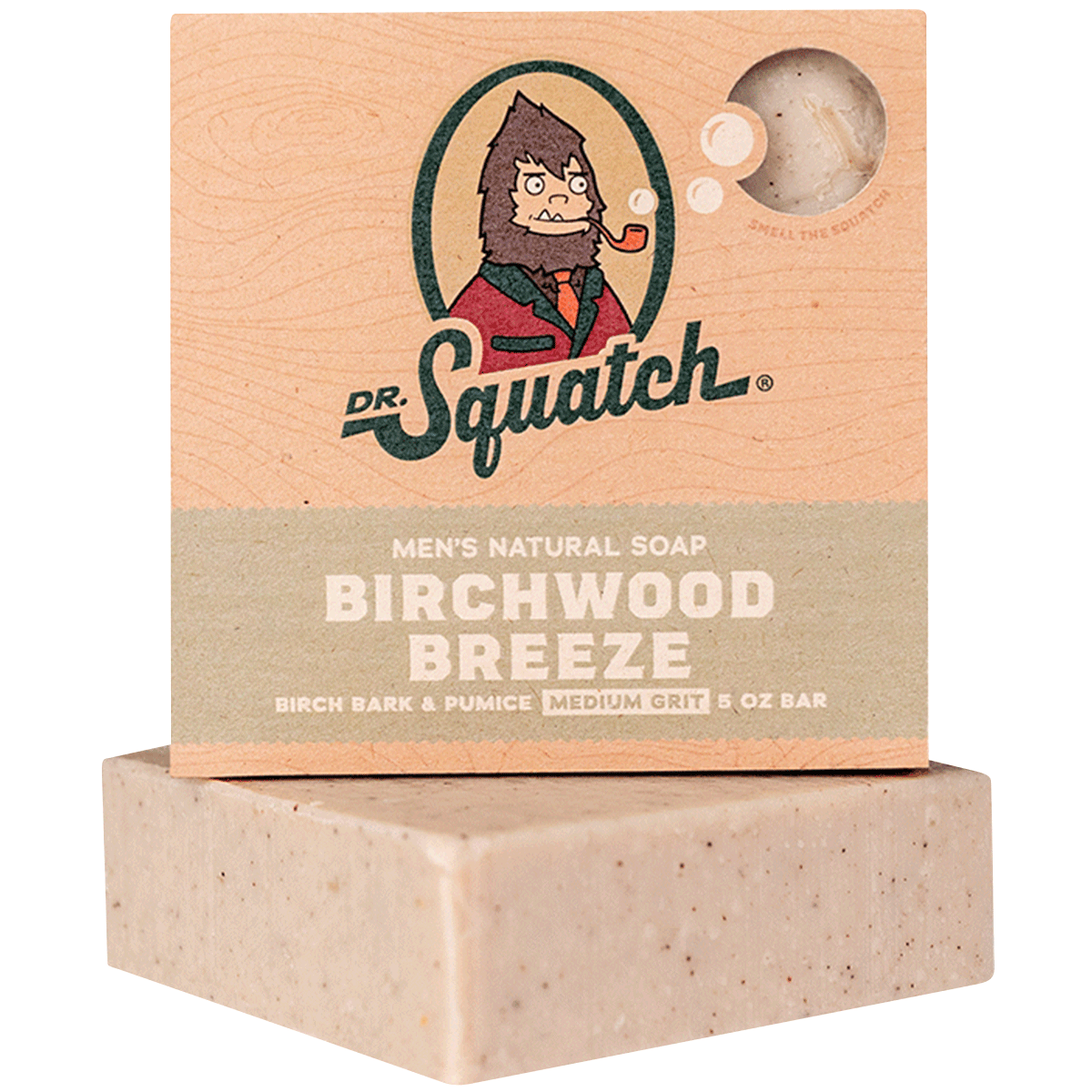 Dr. Squatch Natural Bar Soap, Wood Barrel Bourbon, 5 oz 