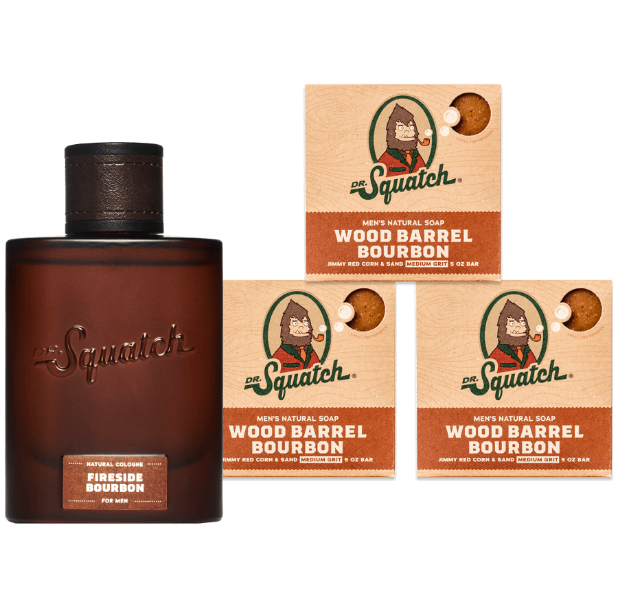 Dr. Squatch Men's Natural Soap Bar - Wood Barrel Bourbon - Shop