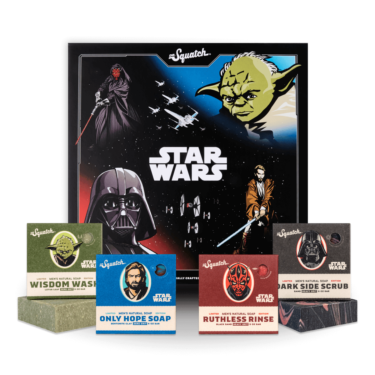 Don't miss out on the limited edition Dr. Squatch Soap #StarWars Collection  II! Get yours today before it's gone, Link in Bio