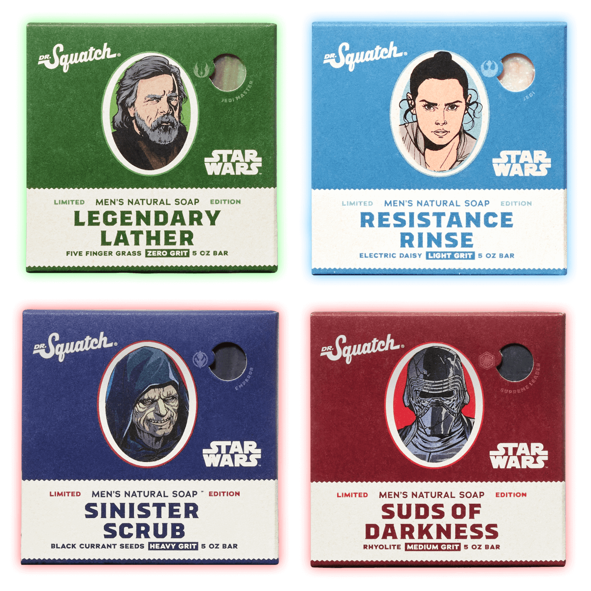 Dr. Squatch - These bars won't be here forever, make sure to take advantage  of this #StarWars inspired soap while you can, Click the link: https:// drsquatch.com/pages/star-wars