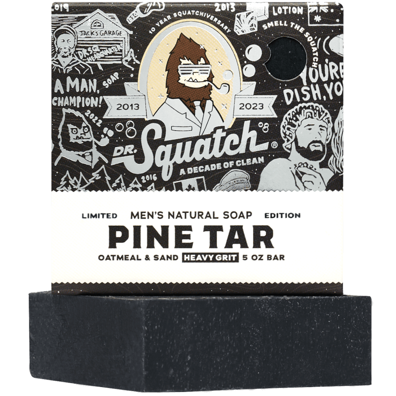 Dr. Squatch 10th Anniversary Limited Edition Collectors Box BAY RUM Soap  5oz Bar